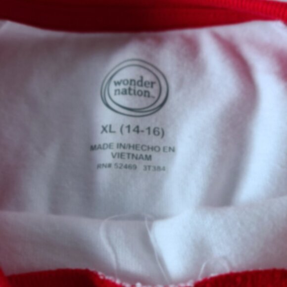 WONDER NATION VALENTINE'S DAY BOYS SHORT SLEEVE TEE SIZE XL (14-16) - Picture 4 of 9